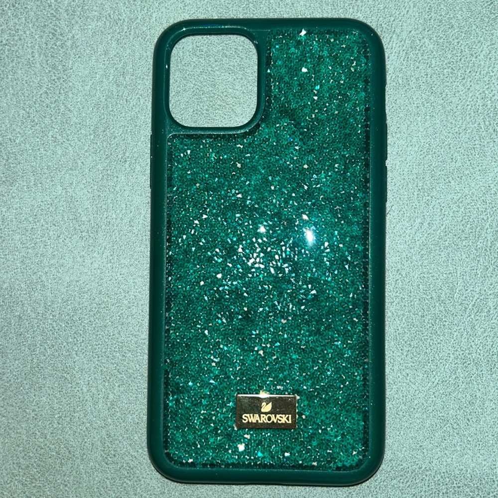 NewSwarovski 5549939 Glam Rock Smartphone Case iPhone 11 Pro Green Retail $79